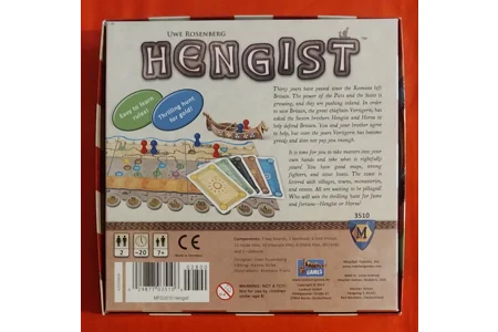 Lookout Games Hengist Family 2-Player Board Game COMPLETE