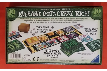 Ravensburger Big Money Board Game of Risky Rolls & Fabulous Fortunes COMPLETE