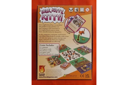 Fireside Games Here, Kitty, Kitty! A Crazy Cat Collecting Family Game COMPLETE