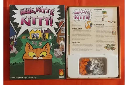 Fireside Games Here, Kitty, Kitty! A Crazy Cat Collecting Family Game COMPLETE