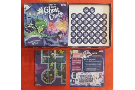 Tactic Escape From Ghost Castle Family Board Game COMPLETE