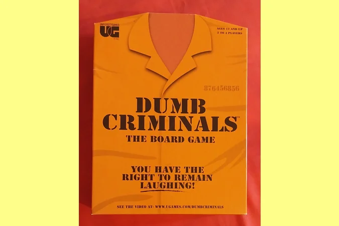 University Games Dumb Criminals The Board Game COMPLETE University Games Dumb Criminals The Board Game COMPLETE
