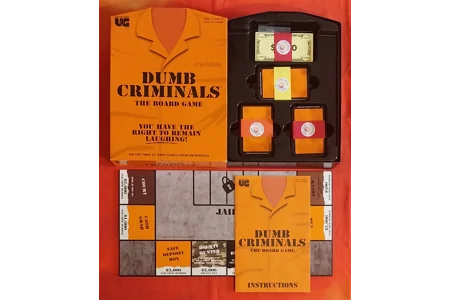 University Games Dumb Criminals The Board Game COMPLETE University Games Dumb Criminals The Board Game COMPLETE