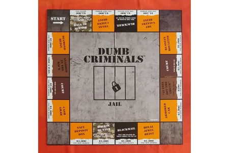 University Games Dumb Criminals The Board Game COMPLETE University Games Dumb Criminals The Board Game COMPLETE