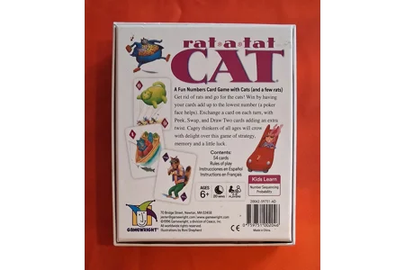 Gamewright Rat A Tat Cat A Fun Numbers Card Game COMPLETE Gamewright Rat A Tat Cat A Fun Numbers Card Game COMPLETE