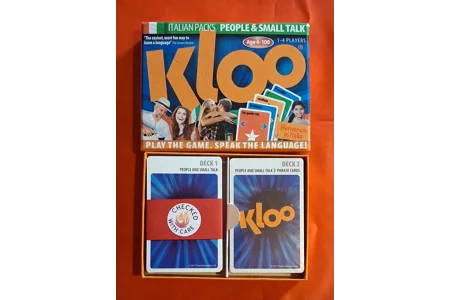 Kloo Italian Packs - People & Small Talk Educational Card Game COMPLETE Kloo Italian Packs - People & Small Talk Educational Card Game COMPLETE
