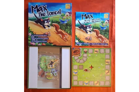 Sunny Games Max The Tomcat Children's Cooperative Strategy Board Game COMPLETE