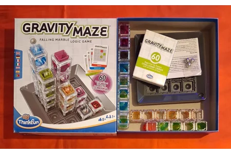 Thinkfun Gravity Maze Falling Marble Logic Game COMPLETE Thinkfun Gravity Maze Falling Marble Logic Game COMPLETE