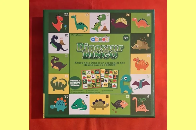 abeec Dinosaur Bingo Children's Board Game PLAYABLE abeec Dinosaur Bingo Children's Board Game PLAYABLE