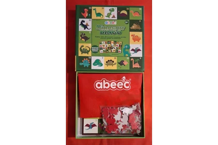 abeec Dinosaur Bingo Children's Board Game PLAYABLE abeec Dinosaur Bingo Children's Board Game PLAYABLE