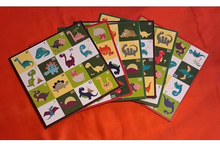 abeec Dinosaur Bingo Children's Board Game PLAYABLE abeec Dinosaur Bingo Children's Board Game PLAYABLE