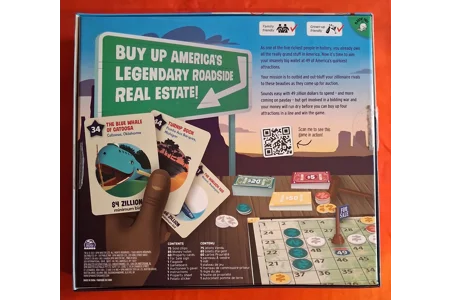 Big Potato Games Zillionaires Road Trip USA Board Game COMPLETE
