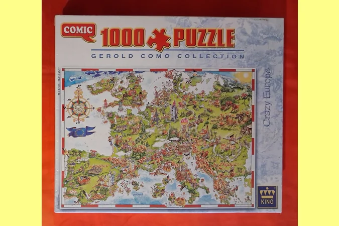 King Gerold Como Collection Crazy Europe 1000 Piece Jigsaw Puzzle NEW BNIB King Gerold Como Collection Crazy Europe 1000 Piece Jigsaw Puzzle NEW BNIB