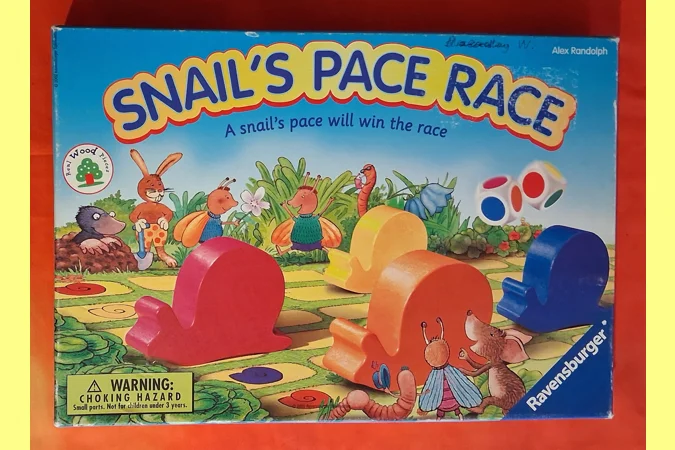 Ravensburger Snail's Pace Race Children's Board Game COMPLETE