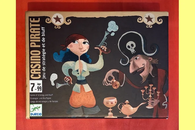 Djeco Casino Pirate Children's Bluffing Card Game COMPLETE Djeco Casino Pirate Children's Bluffing Card Game COMPLETE