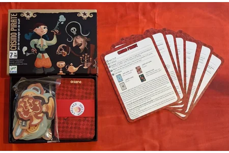 Djeco Casino Pirate Children's Bluffing Card Game COMPLETE Djeco Casino Pirate Children's Bluffing Card Game COMPLETE