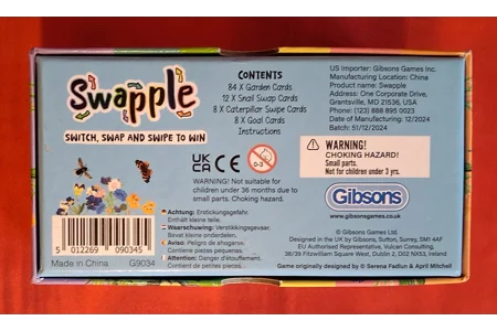 Gibsons RHS Swapple Card Game - Switch Swap Swipe To Win - COMPLETE