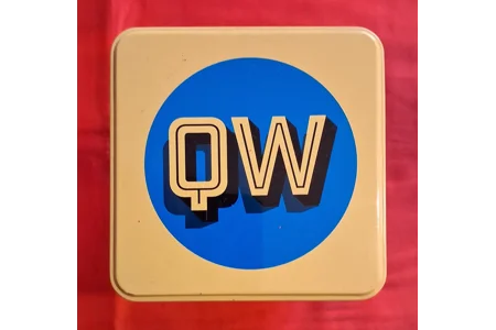 Qwordie Quiz And Word Game In Tin COMPLETE