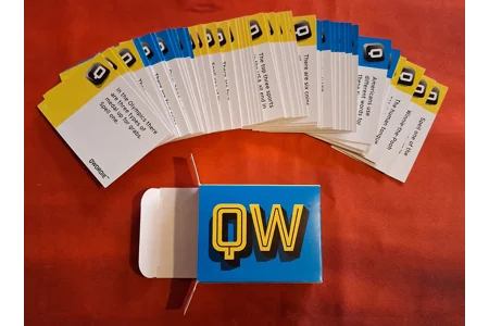 Qwordie Quiz And Word Game In Tin COMPLETE