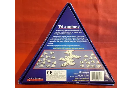 Pressman Tri-Ominos Vintage (2002) Tile Game COMPLETE Pressman Tri-Ominos Vintage (2002) Tile Game COMPLETE
