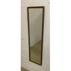 Gold Coloured surround Oblong Mirror
