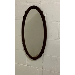 Black Oval Mirror
