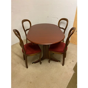 Mahogany Table and 4 chairs