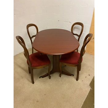 Mahogany Table and 4 chairs