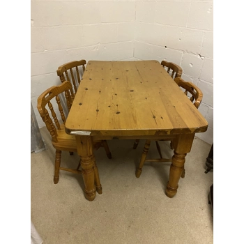 Farmhouse kitchen table and 4 chairs