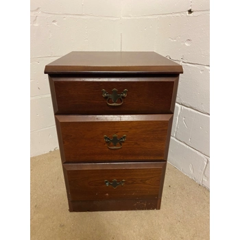 Mahogany  3 Drawer Unit