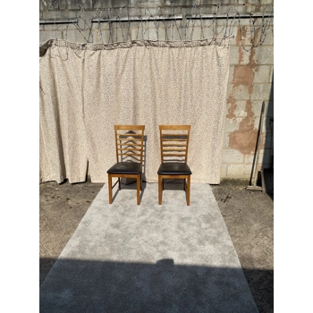 Black Faux leather chairs