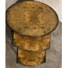 Nest of three tables - veneered tops