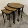 Nest of three tables - veneered tops