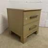 Single bedside cabinet with two drawers