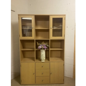 Beech wall unit