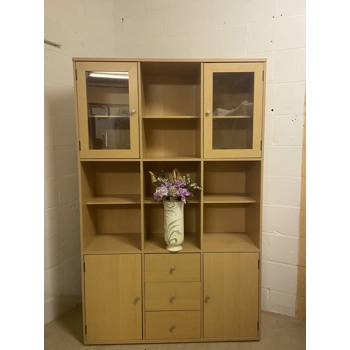 Beech wall unit