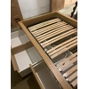 Single beech bed with storage