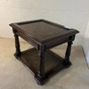 Rustic dark solid wood table