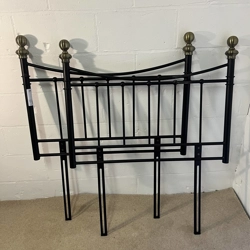 Metal head boards - nickel and black finish