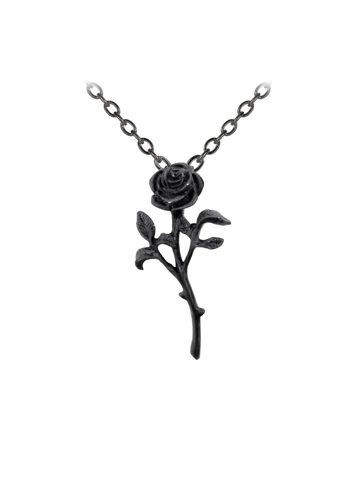 Black Rose Necklace Black Rose Necklace