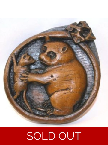 Cat and Mouse Wall Plaque Cat and Mouse Wall Plaque