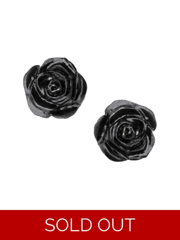 Romance of the Black Rose Stud Earrings Romance of the Black Rose Stud Earrings