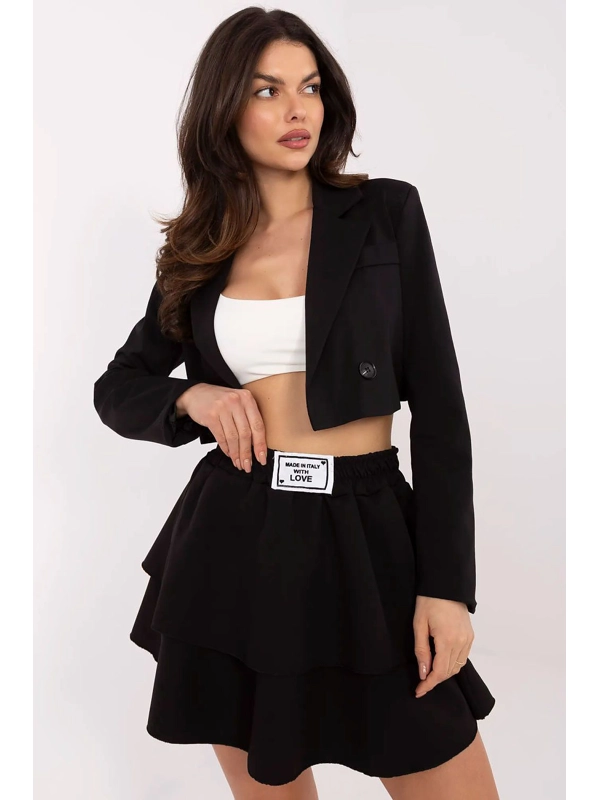 Italy Moda Short Skirt - Black