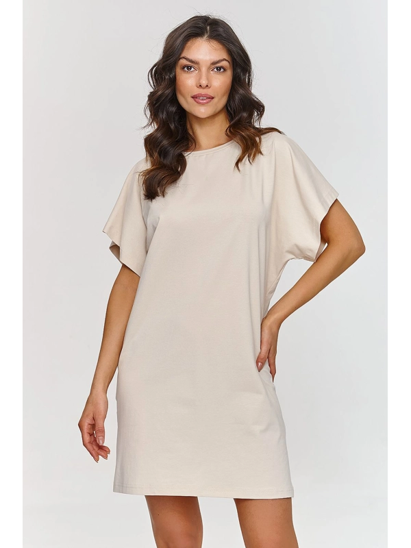 Makadamia Cotton Dress - Beige