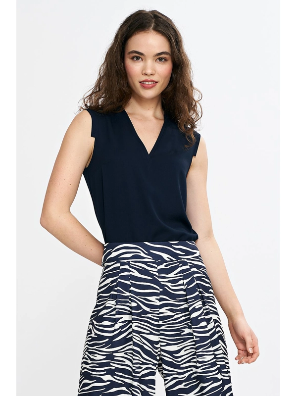 Nife Blouse - Navy Blue