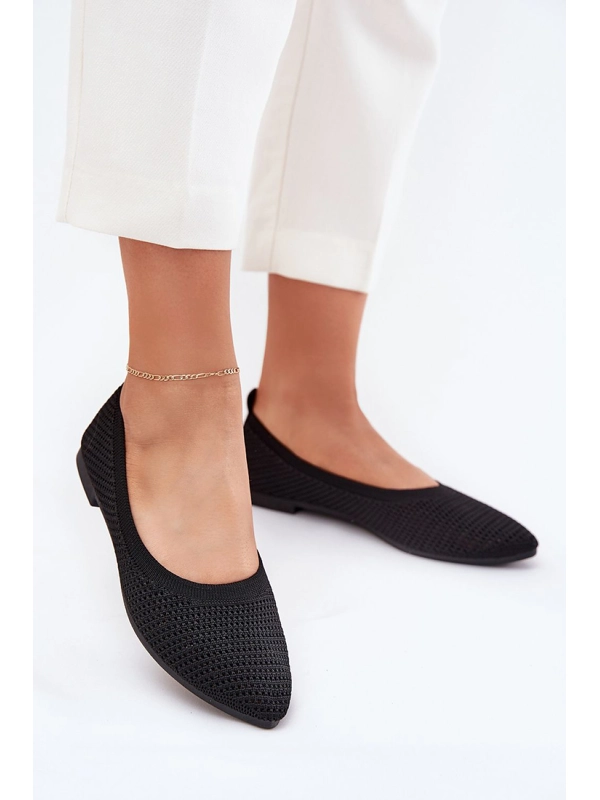 Step In Style Ballet Flats - Black