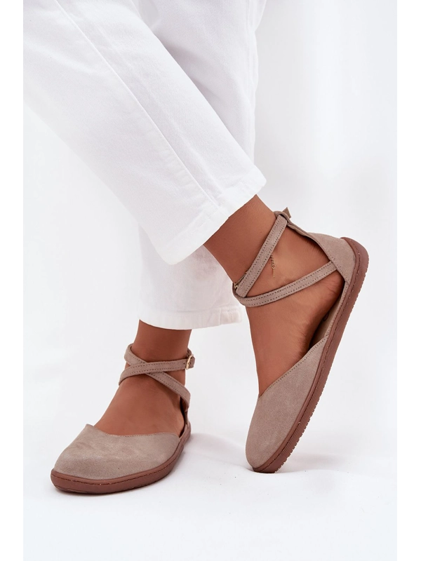 Step In Style Ballet Flats - Grey