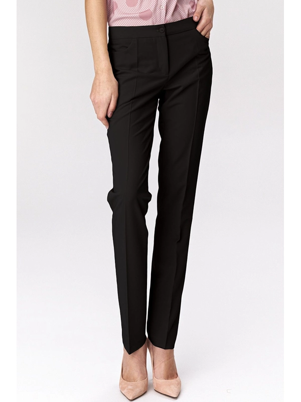 Nife Women Trousers - Black