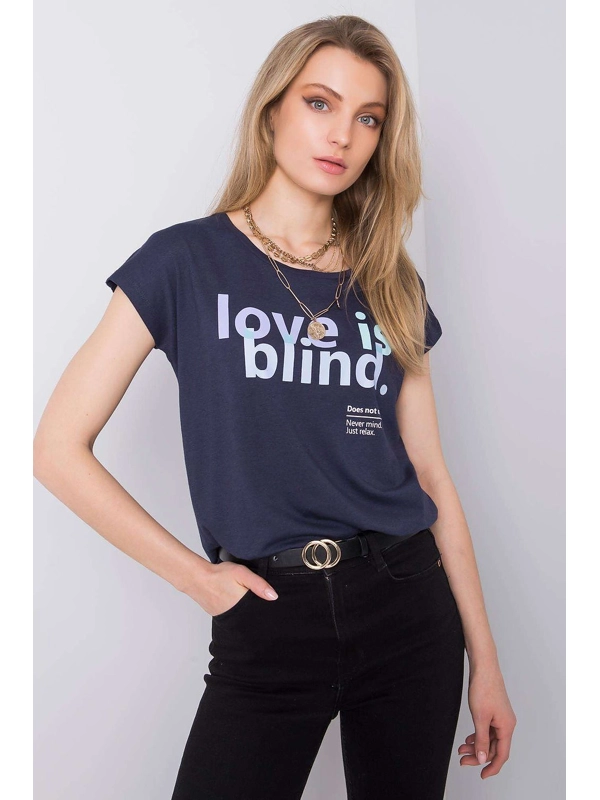 Stitch & Soul T-shirt - Navy Blue