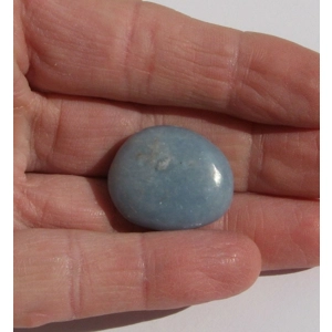 Angelite Palm Stone Touch Gemstone C